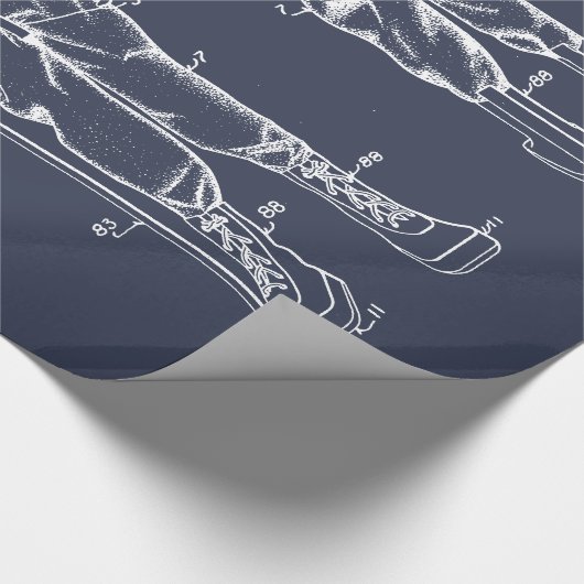 Taucher unten! Plan Geschenkpapier (Ecke)