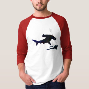 Taucher unten UNTERWASSERATEMGERÄT-Shirt T-Shirt