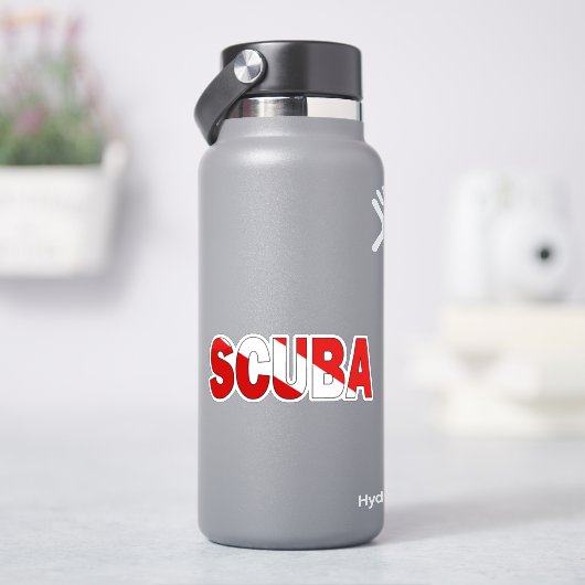 Taucher Unter Flagge Aufkleber (HydroFlask)