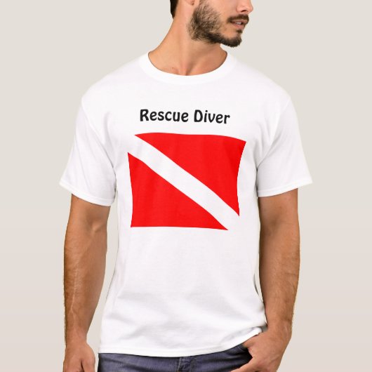 Taucher unter Rettungs-Taucher-T-Shirt T-Shirt (Vorderseite)