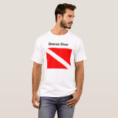 Taucher unter Rettungs-Taucher-T-Shirt T-Shirt (Vorne ganz)