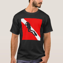 Taucher Unterwasserflagge Rot-Weiß