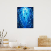 Taucher, Unterwasserwelt Poster (Küche)