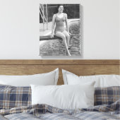 Taucherboard Leinwanddruck (Insitu (Schlafzimmer))