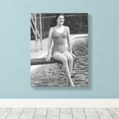 Taucherboard Leinwanddruck (Insitu (Holzboden))