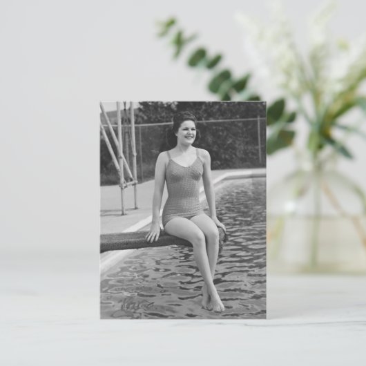 Taucherboard Postkarte (Stehend Vorderseite)