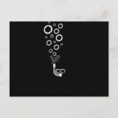 Taucherbrillen Tauchen Schnorcheln Postkarte (Vorderseite)