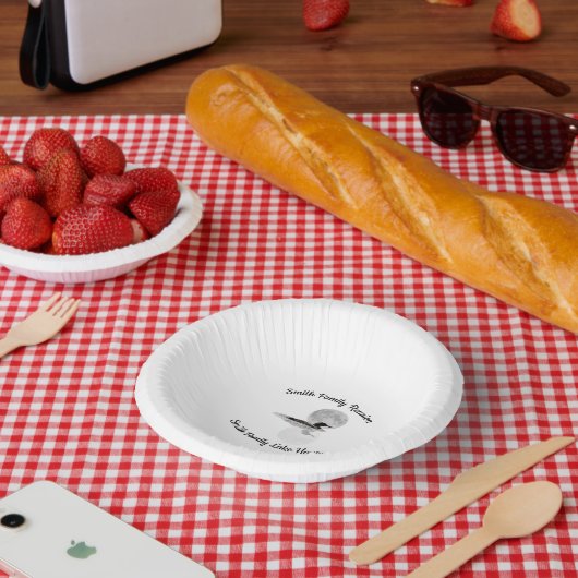Taucherente bei Vollmond Pappteller (Picknick)