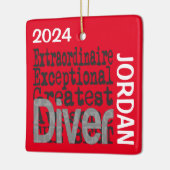 Taucherextraordinaire CUSTOM Keramikornament (Links)