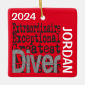 Taucherextraordinaire CUSTOM Keramikornament (Vorderseite)