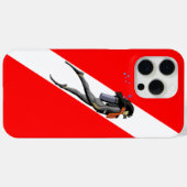 Taucherflagge Case-Mate iPhone Hülle (Rückseite (Horizontal))