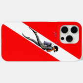 Taucherflagge Case-Mate iPhone Hülle (Rückseite (Horizontal))