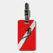 Taucherflagge Gepäckanhänger (Vorderseite vertikal)