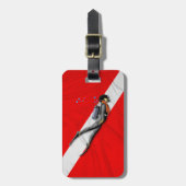 Taucherflagge Gepäckanhänger (Vorderseite vertikal)