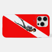 Taucherflagge iPhone Hülle (Rückseite (Horizontal))
