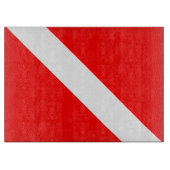 Taucherflagge Scuba-Taucher Taucher Unter Wasser Schneidebrett (Vorderseite)