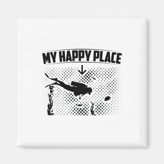 Tauchermeer | Diving Instructor Diver Gift Idee Magnet (Vorne)