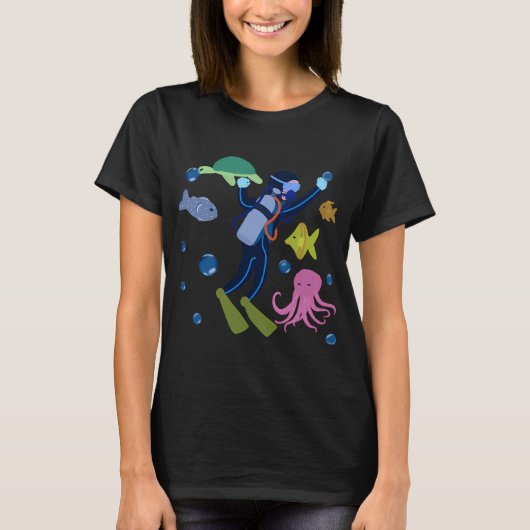 Tauchern T-Shirt (Vorderseite)