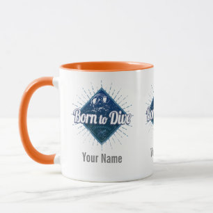 Taucherretro Scuba Diving School Vintag Ocean Tasse