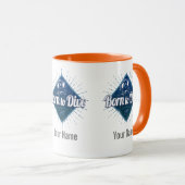 Taucherretro Scuba Diving School Vintag Ocean Tasse (VorderseiteRechts)