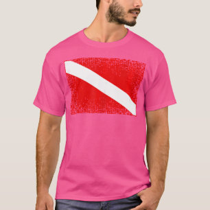 Tauchfahne getragen Scuba Diving T-Shirt