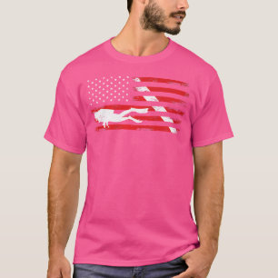 Tauchfahne Scuba Diving American Flag T-Shirt