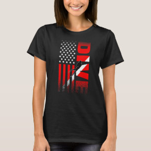 Tauchfahne Scuba Diving Aquaholic Scuba Diver 1 T-Shirt