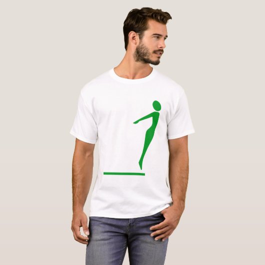Tauchfigur: Grasgrün T-Shirt (Vorne ganz)