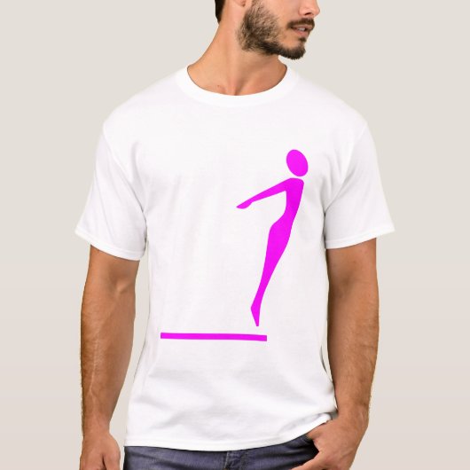 Tauchfigur - Magenta T-Shirt (Vorderseite)