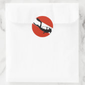 Tauchflagge 2 runder aufkleber (Tasche)