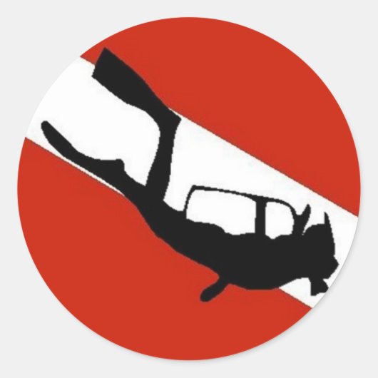 Tauchflagge 2 runder aufkleber (Vorderseite)