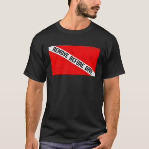 Tauchflagge Entfernen Vor Dem Tauchen Vintage Scub T-Shirt