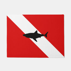 Tauchflagge: Haifisch Fußmatte