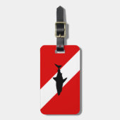 Tauchflagge: Haifisch Gepäckanhänger (Vorderseite vertikal)