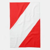 Tauchflagge Handtuch (Vertikal)