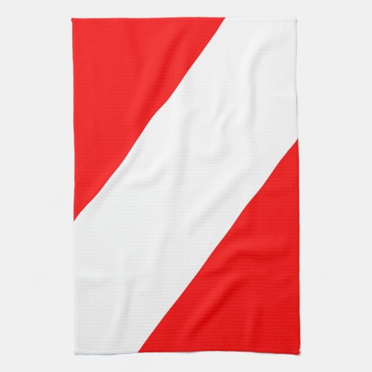 Tauchflagge Handtuch (Vertikal)