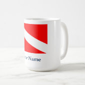 Tauchflagge (individuell einstellbar) kaffeetasse (VorderseiteRechts)