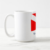 Tauchflagge (individuell einstellbar) kaffeetasse (Links)