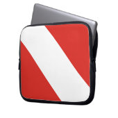 Tauchflagge Laptopschutzhülle (Vorderseite Links)
