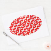 Tauchflagge Ovaler Aufkleber (Umschlag)