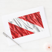 Tauchflagge Rechteckiger Aufkleber (Umschlag)