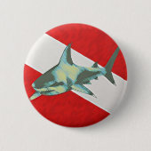 Tauchflaggenhai Button (Vorderseite)