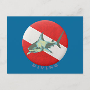 Tauchflaggenhai Postkarte