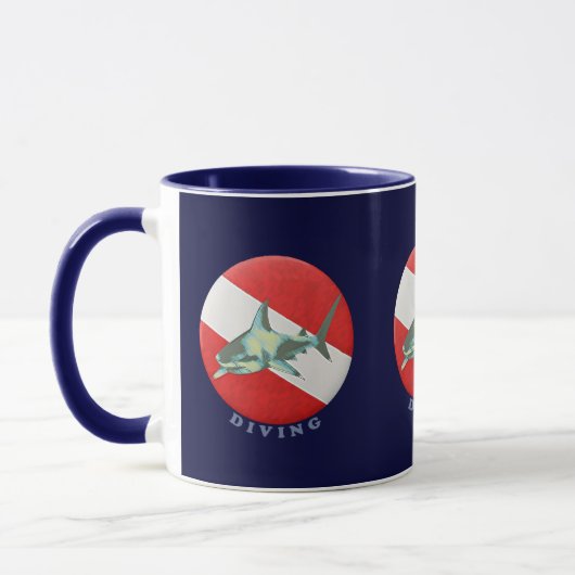 Tauchflaggenhai Tasse (Links)