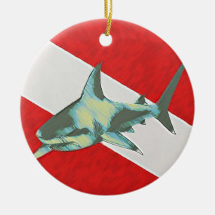 Tauchflaggenhaifisch Keramikornament