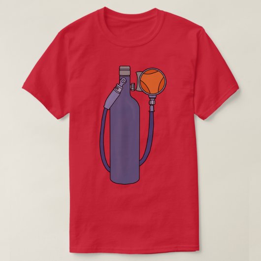 Tauchflasche T-Shirt (Design vorne)