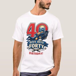Tauchgang 40. Geburtstag  T-Shirt