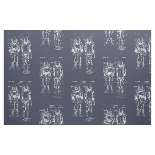 Tauchgang! Blaupause Stoff (Fat Quarter (45,7 x 55,9 cm))