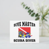 Tauchgang Master SCUBA Diver Postkarte (Stehend Vorderseite)