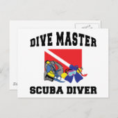 Tauchgang Master SCUBA Diver Postkarte (Vorne/Hinten)